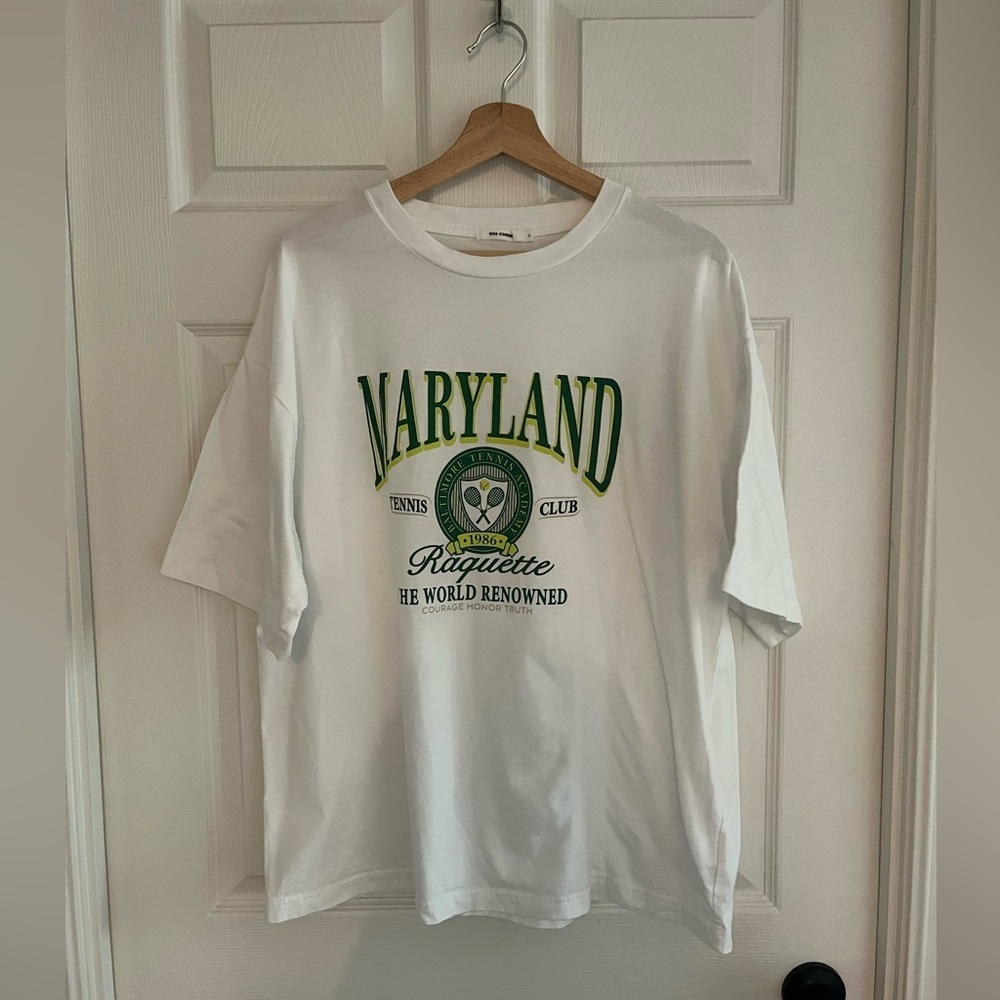 Graphic Sport/Tennis Club Raquette Tshirt